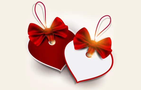 Обои картинки фото valentine's day, love, heart, romantic, сердце, бант