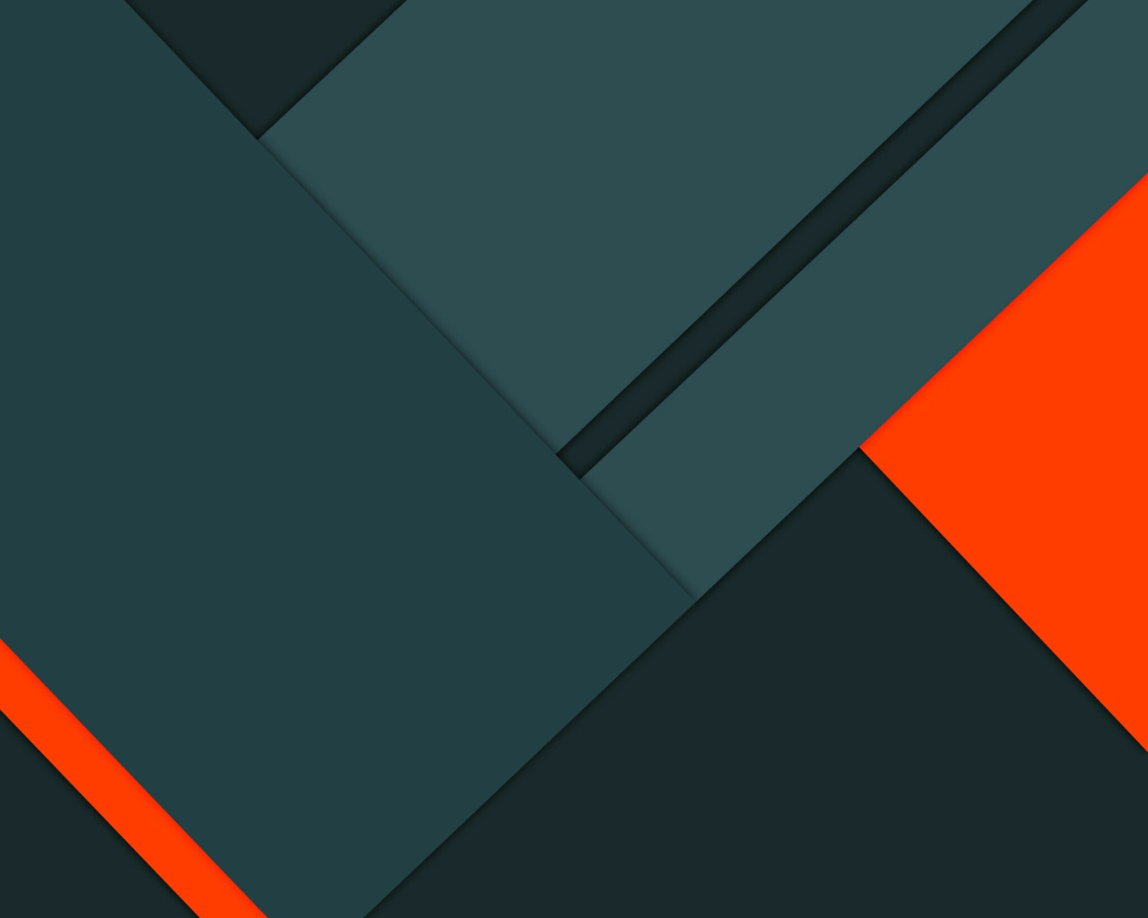 Скачать обои Orange, Android, Design, 5.0, Lines, Lollipop, Material, Trian...