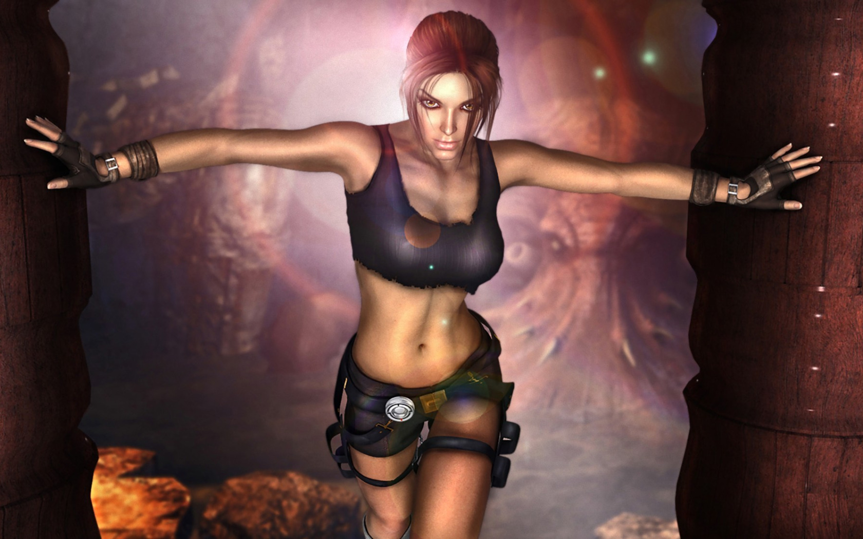 Скачать обои Tomb Raider, art, Lara Croft, fan, раздел игры в разрешении 16...