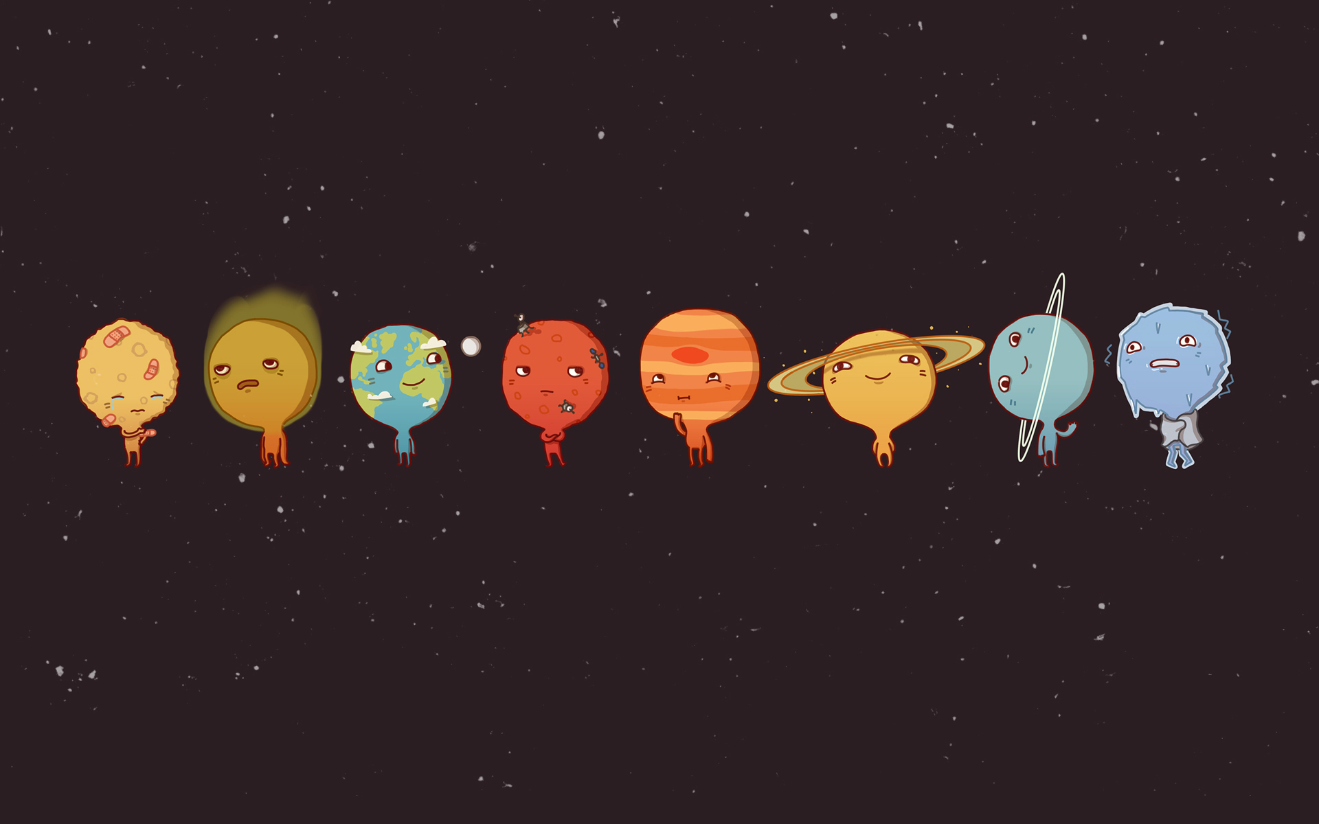 Планеты, Cartoons, солнечная система, Planets. 