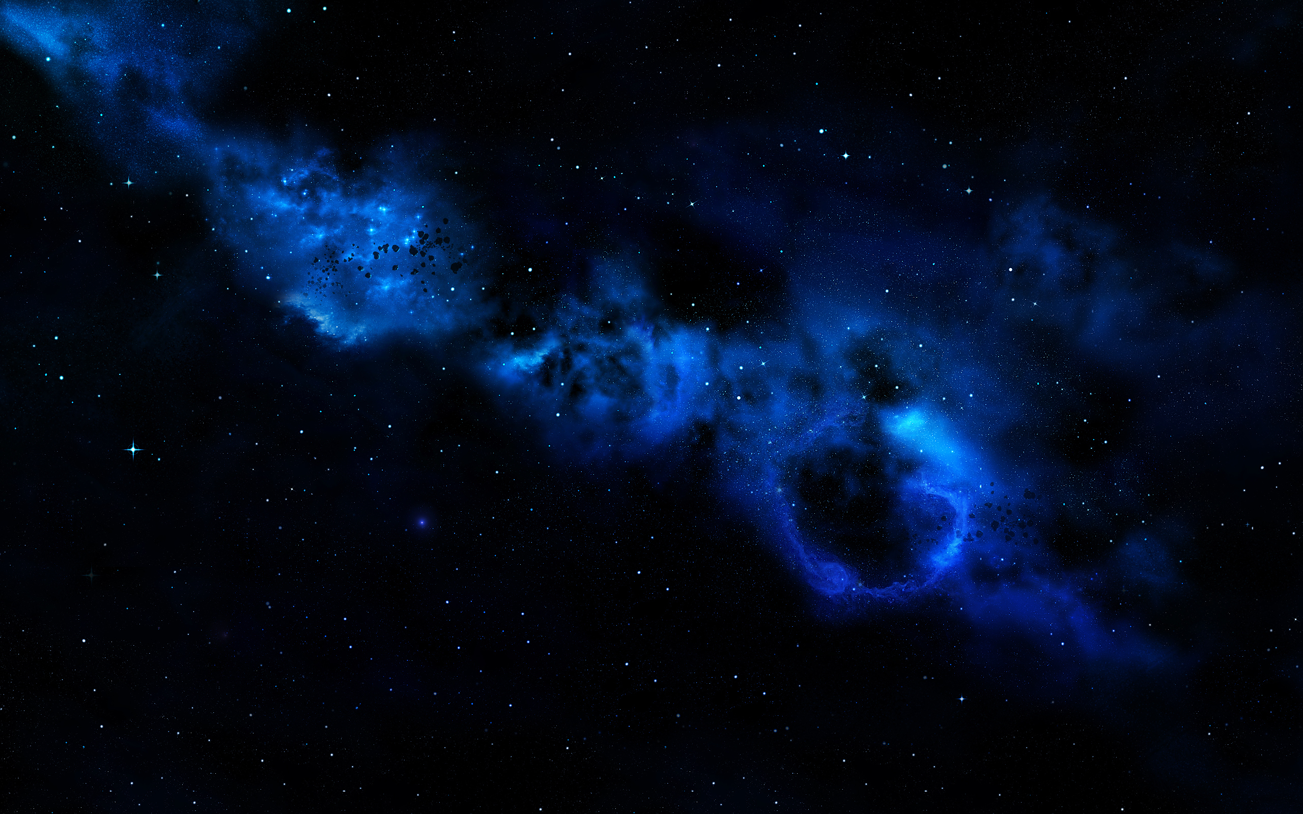 Скачать обои синий, пространство, темная материя, раздел космос в разрешени...