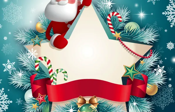 Картинка снежинки, праздник, новый год, рождество, christmas, new year, дед мороз, санта, winter, snow, santa claus, …