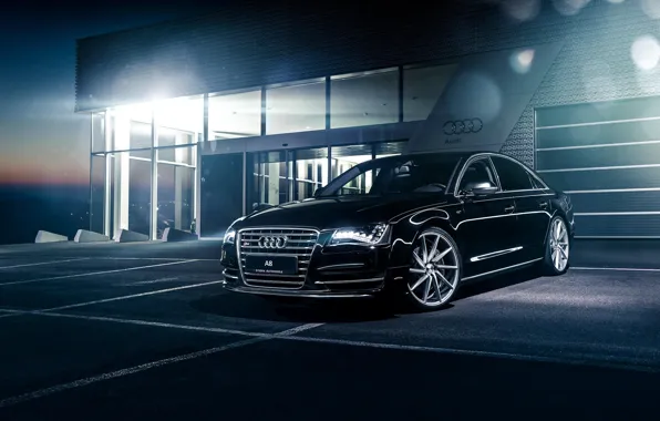 Картинка Audi, black, front