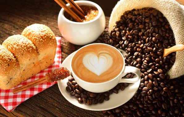 Картинка любовь, сердце, кофе, молоко, чашка, love, heart, какао, coffe