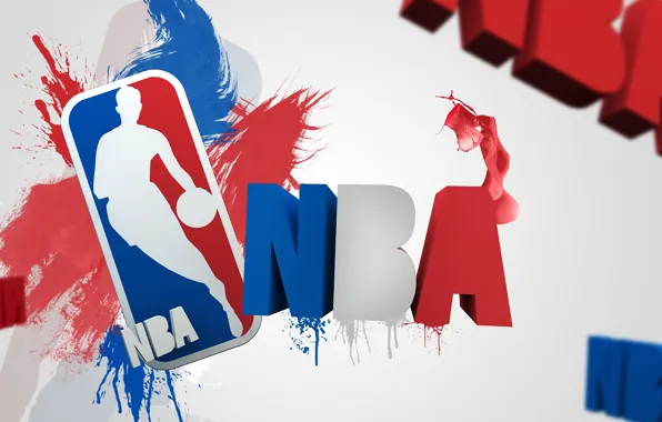 Картинка брызги, буквы, спорт, логотип, лого, logo, баскетбол, NBA, nba, National Basketball Association, Национальная баскетбольная ассоциация
