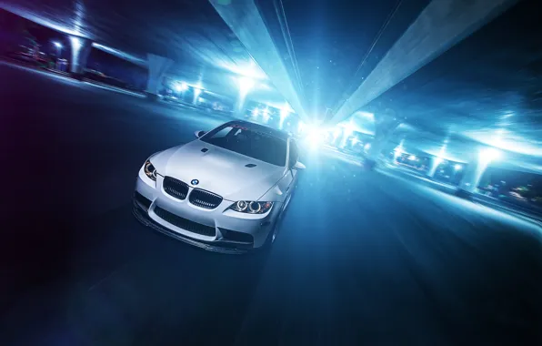 Картинка белый, блики, бмв, BMW, перед, white, front, E92