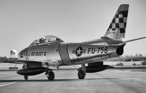 Картинка истребитель, реактивный, Sabre, F-86