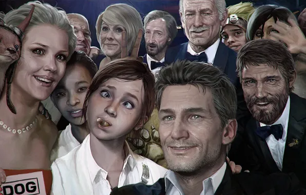 Картинка Nathan Drake, Uncharted, The Last of Us, Naughty Dog, Joel, Ellie, David, Riley Abel, Left …