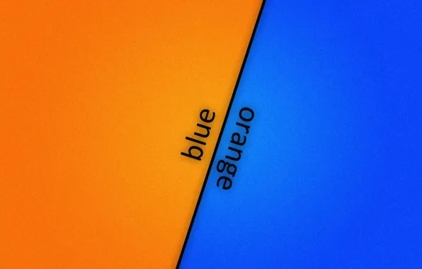 Картинка оранжевый, синий, фон, blue, orange
