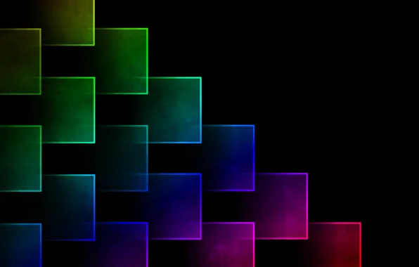 Картинка цвета, абстракция, фон, радуга, кубик, куб, яркость, cubes, гимп, gimp