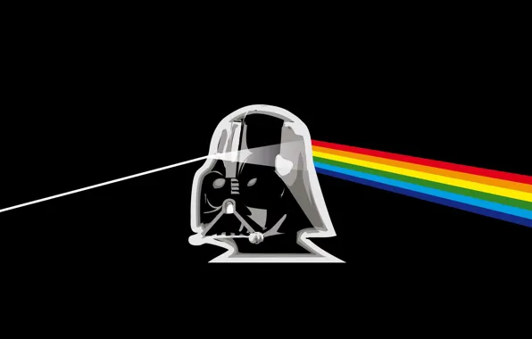 Картинка черный, звездные войны, rainbow, Dark Side, Pink Floyd