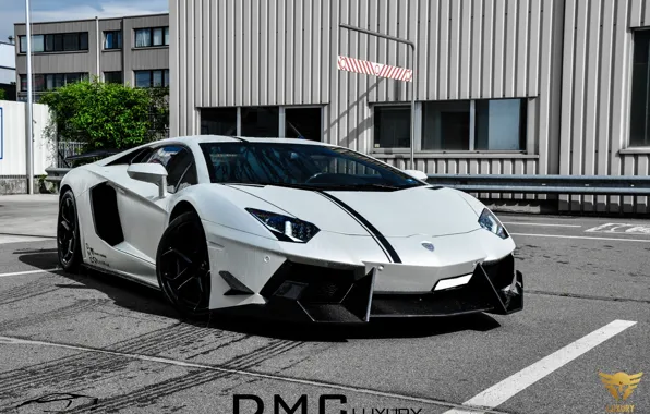 Картинка белый, тюнинг, Lamborghini, автомобиль, LP700-4, Aventador, ламборгини, авентадор, DMC Luxury