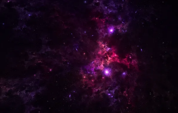 Картинка космос, туманность, звёзды, бездна, nebula