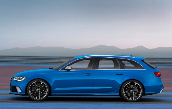 Картинка car, Audi, blue, wallpapers, Avant, RS6