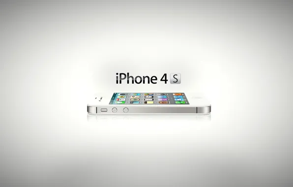 Картинка смартфон, iOS 5, iPhone 4S, сенсорный экран, камера 8 МП, 16 Гб памяти