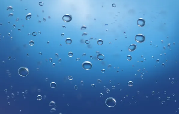 Картинка море, вода, капли, пузыри, океан, капля, минимализм, под водой, underwater