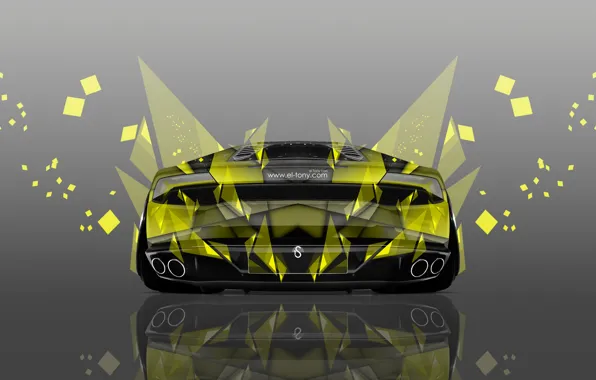 Картинка Lamborghini, Желтая, Обои, Art, Абстракт, Photoshop, Фотошоп, Abstract, Design, Wallpapers, Yellow, Ламборгини, Back, Silver, Эффекты, …