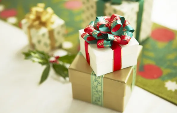 Картинка праздник, подарок, новый год, рождество, new year, бантик, ленточка, merry christmas, коробочка, сюрприз