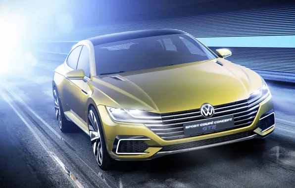 Картинка Concept, спорт, купе, Volkswagen, Coupe, фольксваген, Sport, GTE, 2015