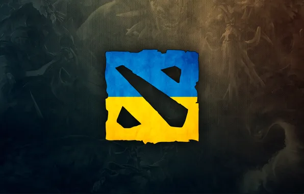Картинка игра, логотип, logo, Украина, ukraine, dota 2