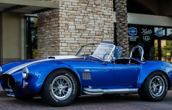 Картинка Shelby, Blue, Front, Cobra, Building, 427