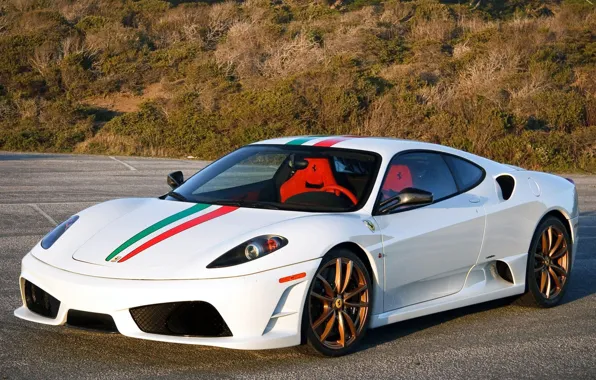 Картинка Белый, F430, Ferrari