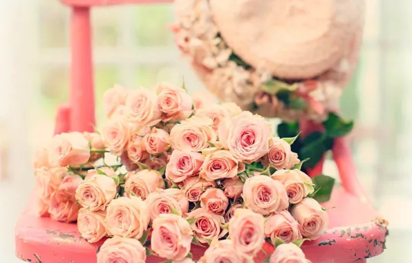 Картинка цветы, розы, rose, pink, flowers, roses