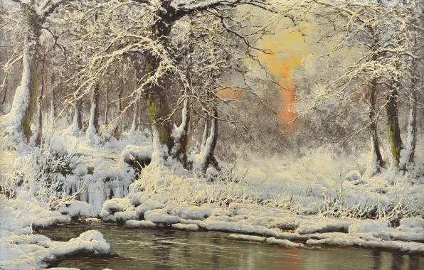 Картинка лед, зима, пейзаж, Венгрия, Laszlo Neogrady