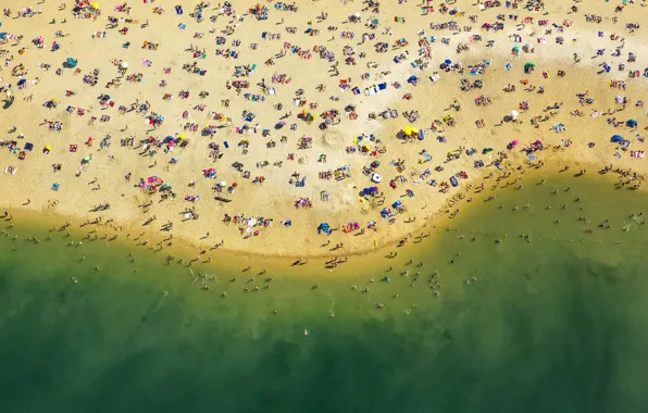 Картинка пляж, люди, отдых, отпуск, Германия, Северный Рейн-Вестфалия, Гальтерн-ам-Зе