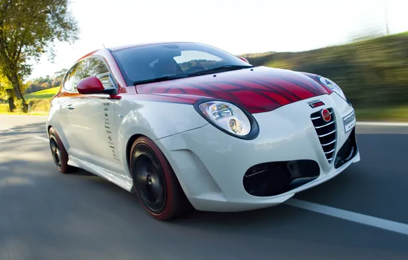 Картинка авто, скорость, Alfa Romeo, альфа рамео