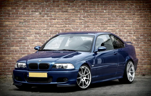 Картинка BMW, Синяя, БМВ, E46