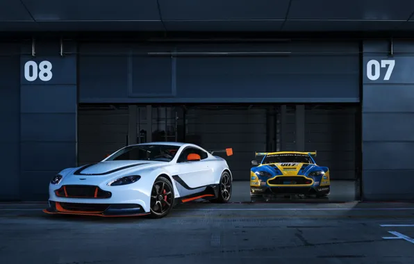 Картинка фото, Aston Martin, Vantage, Тюнинг, GT3, Автомобили, Два, 2015