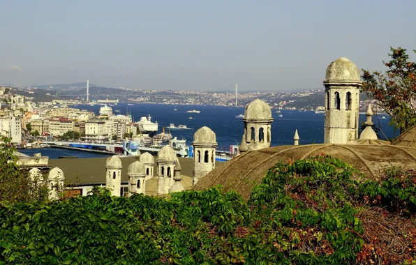 Картинка панорама, Стамбул, Турция, Istanbul, Turkey