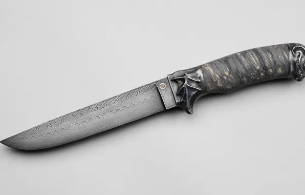 Картинка оружие, узор, нож, дамасская сталь