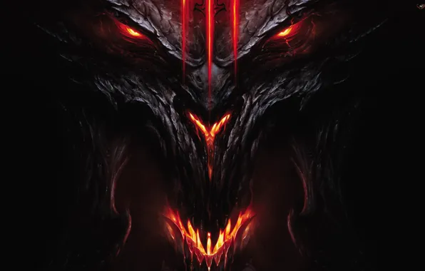 Картинка demon, Devil, Diablo 3, Diablo III, face and head