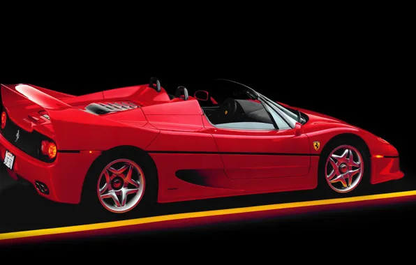 Картинка spider, red, supercar, Ferrari F50
