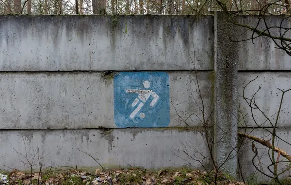 Картинка знак, футбол, забор
