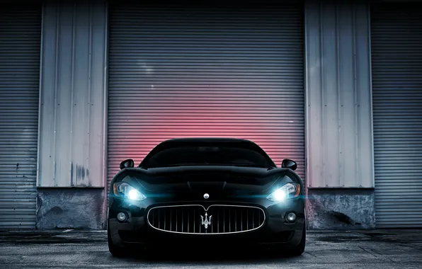 Картинка чёрный, Maserati, black, GranTurismo, мазерати, гран туризмо
