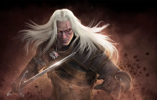 Картинка меч, ведьмак, The Witcher, geralt, Geralt of Rivia, cd projekt red