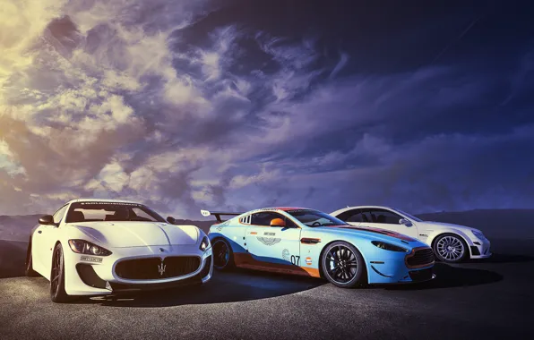 Картинка Aston Martin, Maserati, Mercedes-Benz, DBS, GranTurismo, MC Stradale