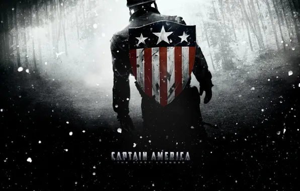 Картинка снег, кино, captain america, капитан америка, first avenger, первый мститель
