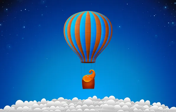 Картинка облака, шар, воздушный