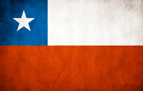 Картинка цвета, звезда, флаг, Чили, Chile