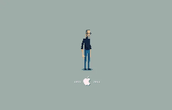 Картинка Apple, 2011, Стив Джобс, Pixel, Steve Jobs, 1955