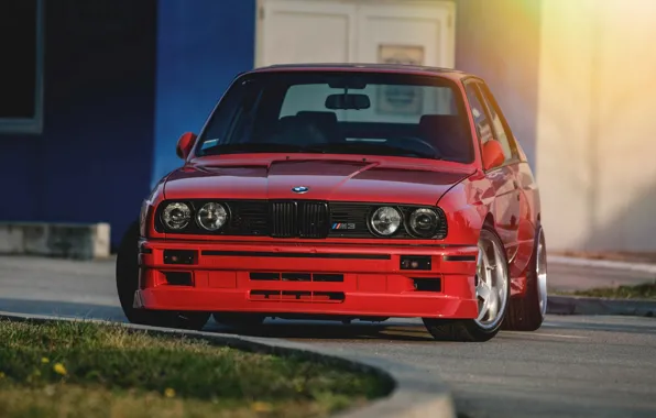 Картинка красный, бмв, BMW, red, E30, е30