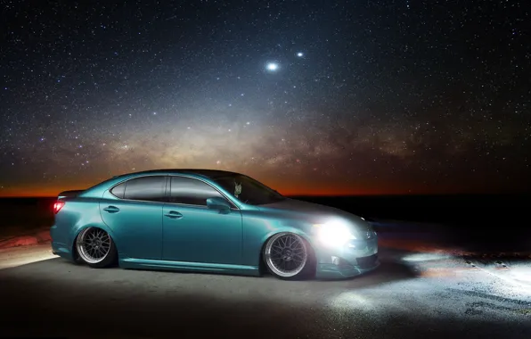 Картинка звёзды, Lexus, лексус, night, IS. profile