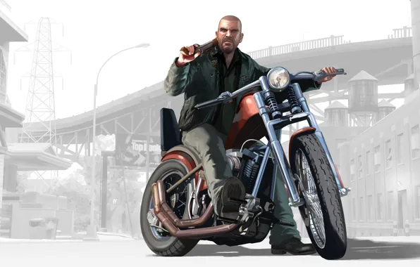 Картинка игра, мотоцикл, GTA