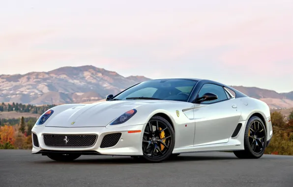 Картинка белая, Ferrari, суперкар, феррари, 599, GTO