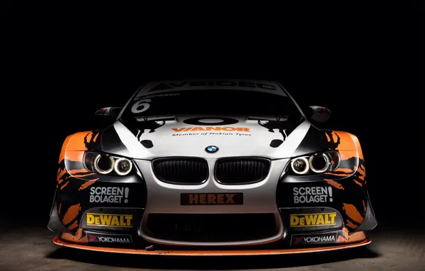 Картинка BMW, front, E92, 3 Series, Yokohama, аэродинамический обвес, racing car, Screen Bolaget, DeWalt, Herex, Vianor