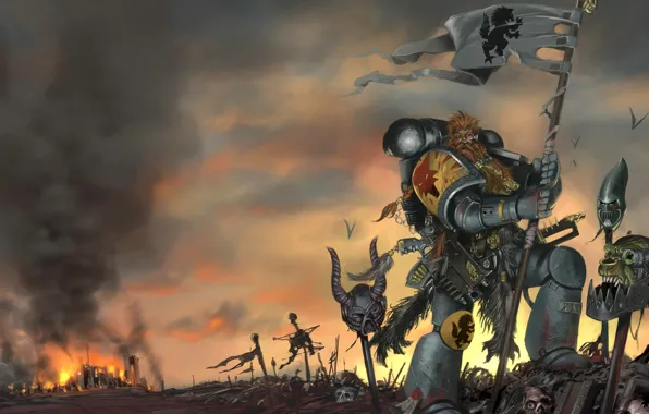 Картинка Warhammer 40000, Space Wolves, Космические Волки